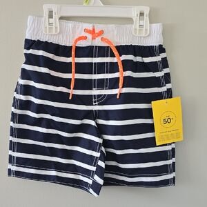 Gap Navy Striped Kids Swim Shorts